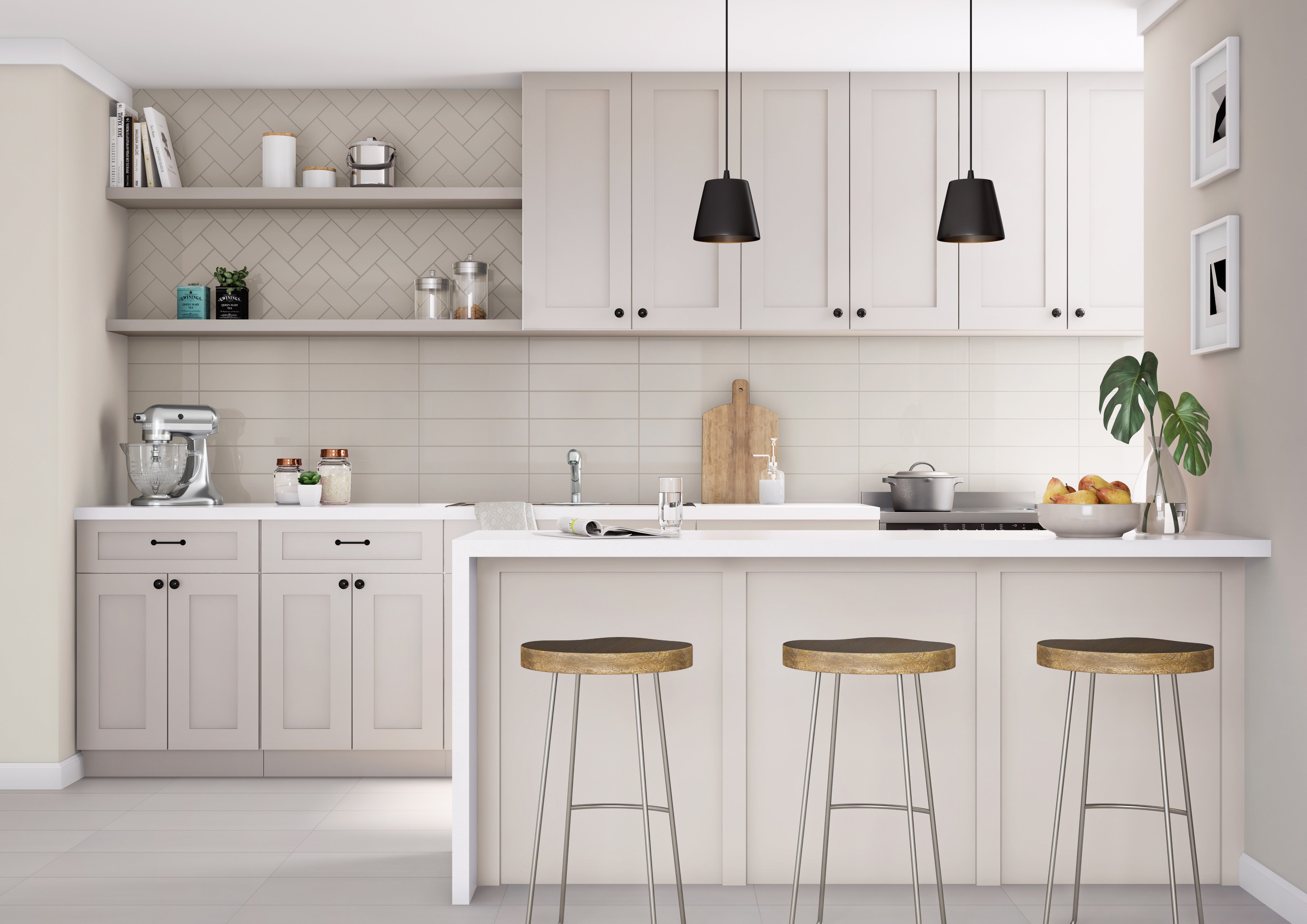 VANGUARD VISTA: Pavement Pathway Flow Field Tile (4"x16"x7-mm | matte | pressed)