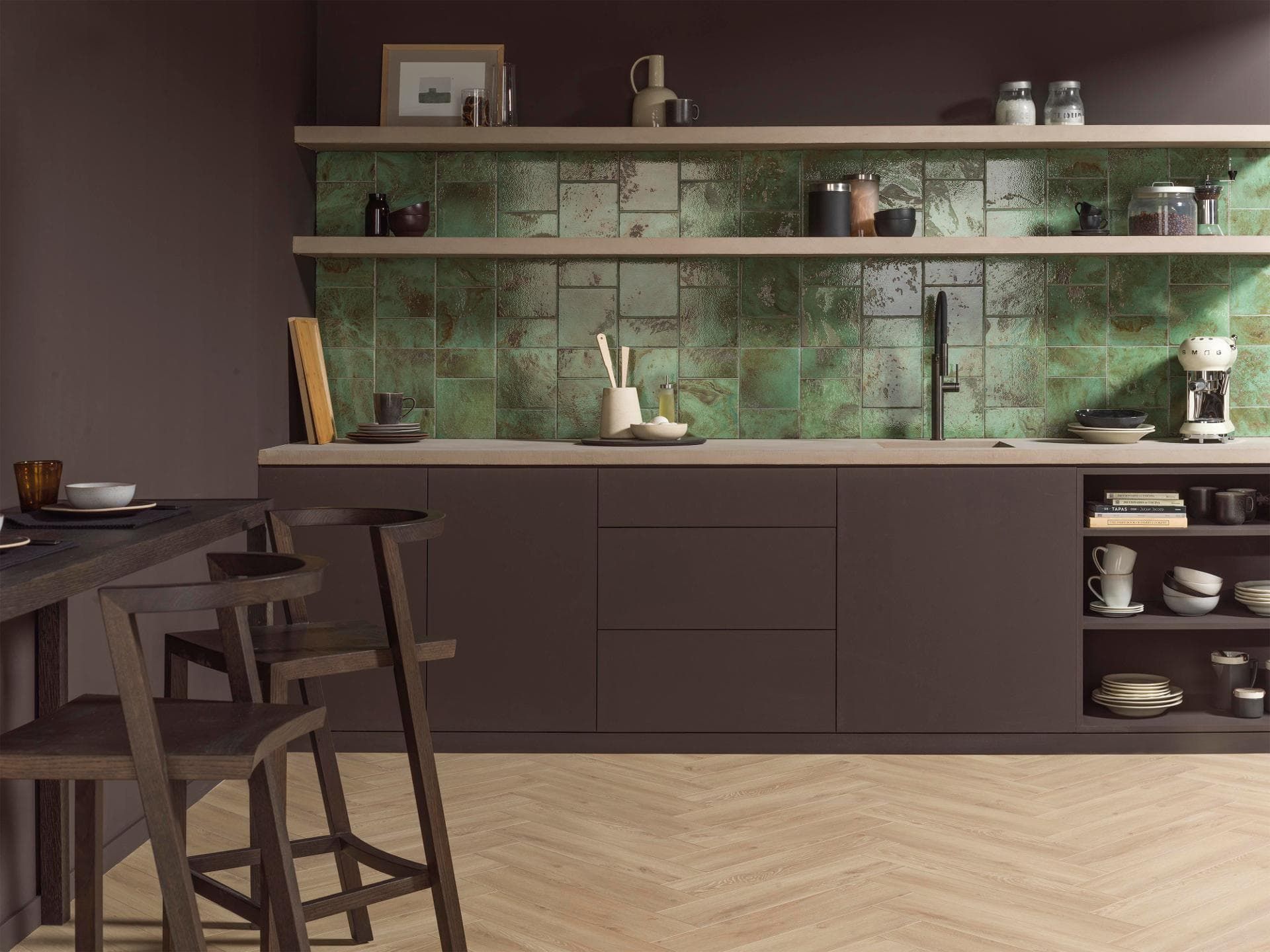 Fiji Green Wall Tile (4x8x8.5-mm | gloss)
