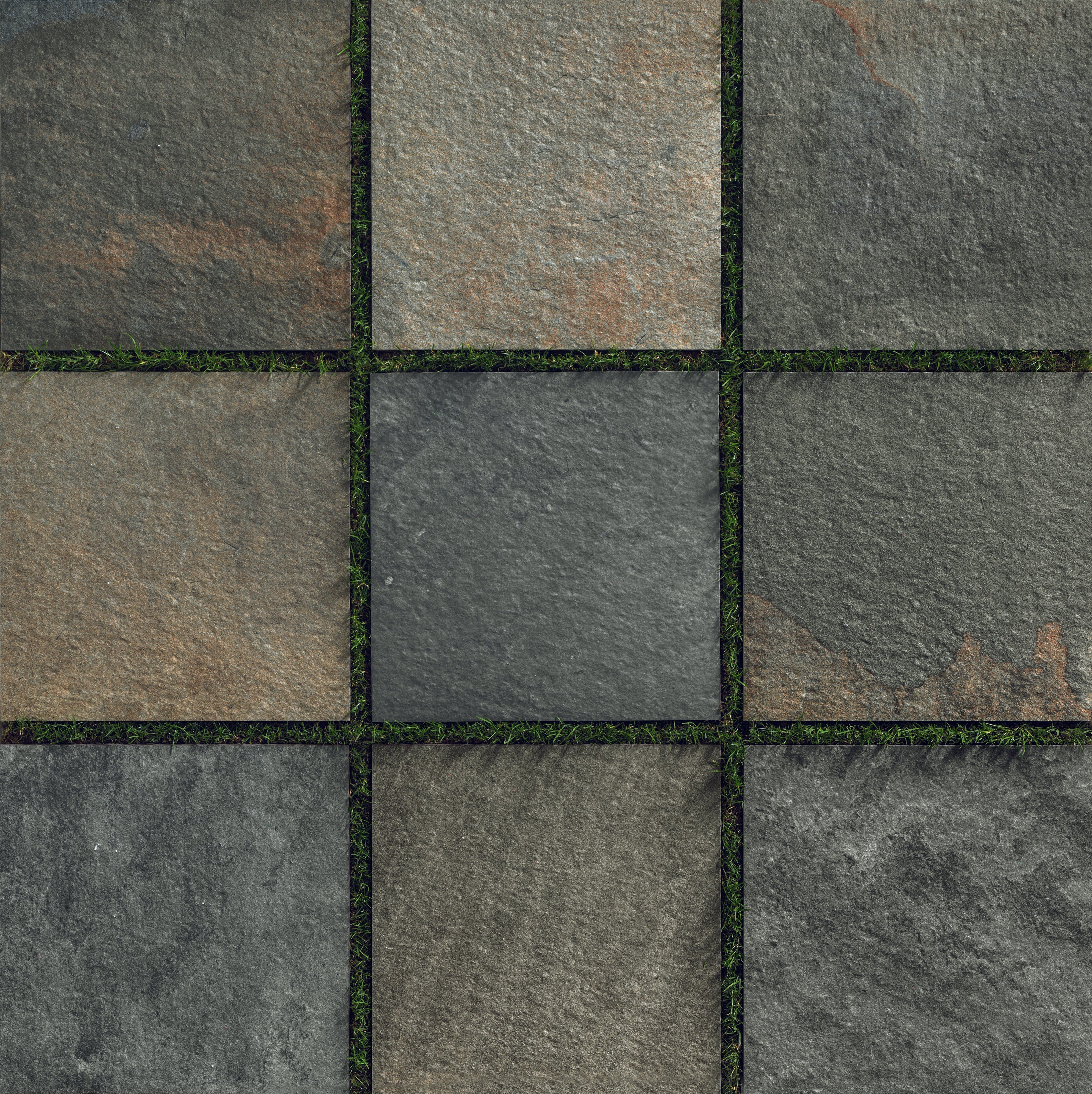 OUTDOOR EARTH: Multicolor Paving Tile (24"x24"x20-mm | grip)