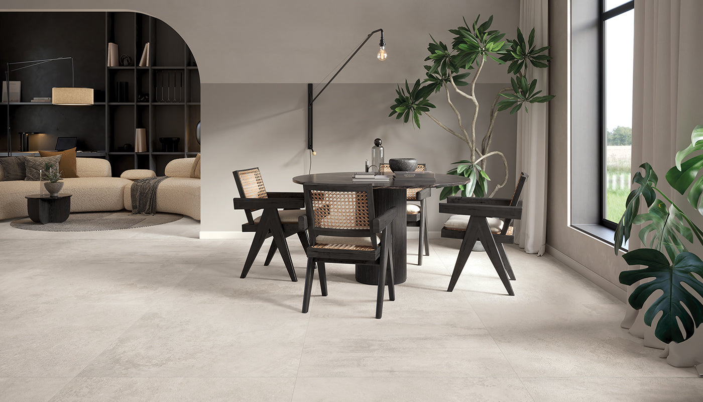 Fabrika WHITE porcelain mosaic tile by Emil, silktech finish, 13"x14" size. Premium Italian porcelain for floors and walls.