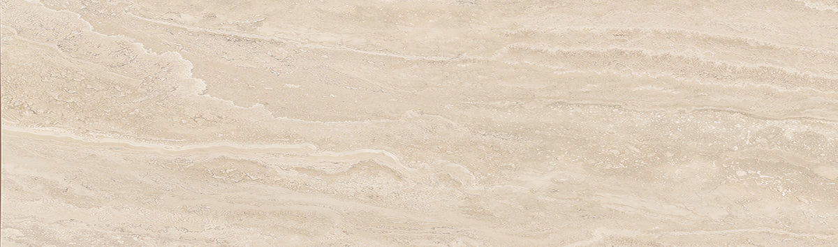 Dual Travertine Beige porcelain field tile by Emil, silktech plus finish, 23 5/8"x47 1/4"x9-mm size. Premium Italian porcelain for floors and walls.
