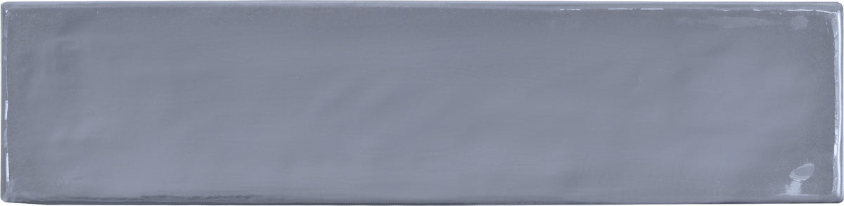 Totalook Blu Avio porcelain field tile by Emil, lux finish, 2 3/8"x9 1/2"x9.5-mm size. Premium Italian porcelain for floors and walls.