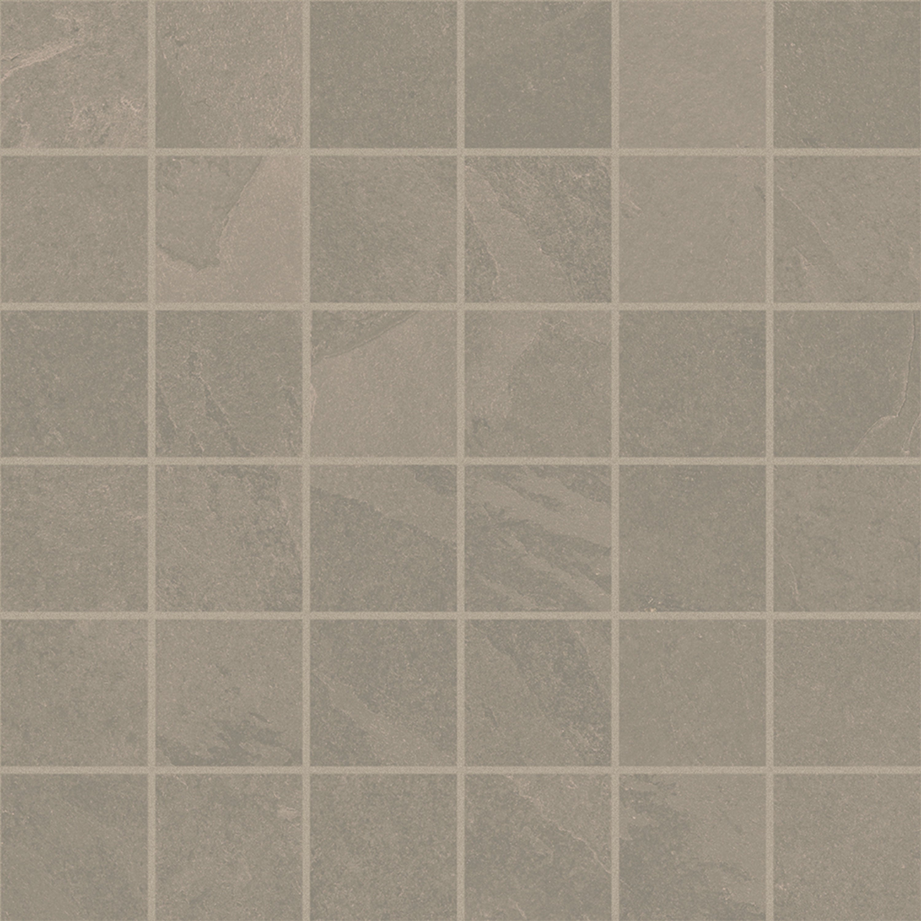 TREK Sand porcelain mosaic, top-down product view, 12"×12"×11/32" size. Premium porcelain for floors and walls.