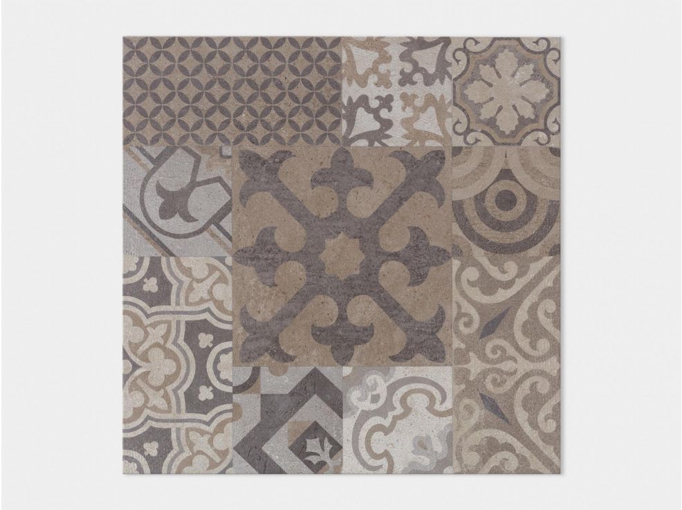 Dover Gray Antique Floor Tile (23x23x8.5-mm | matt)
