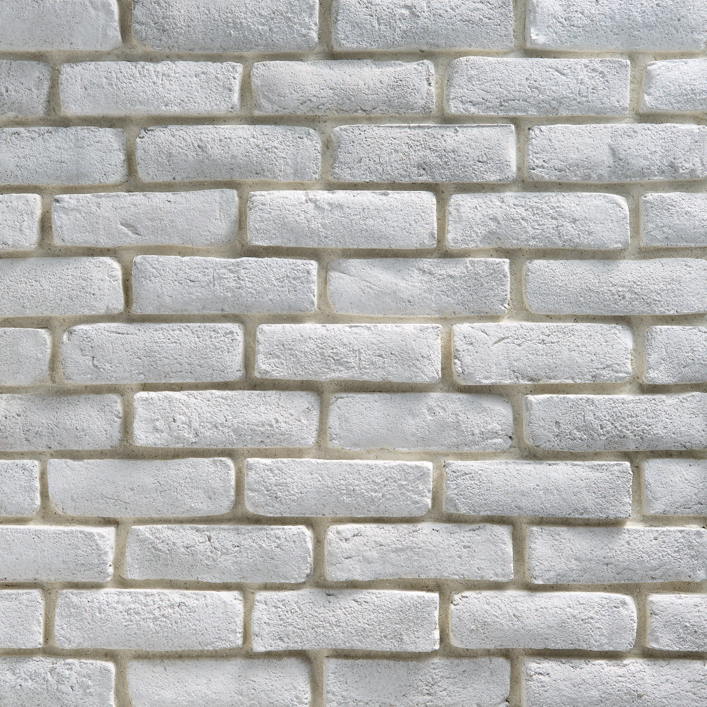 Handformed Brick Snowpack wall panels by Dutch Quality, primary product image. Premium stone veneer for exterior and interior walls.