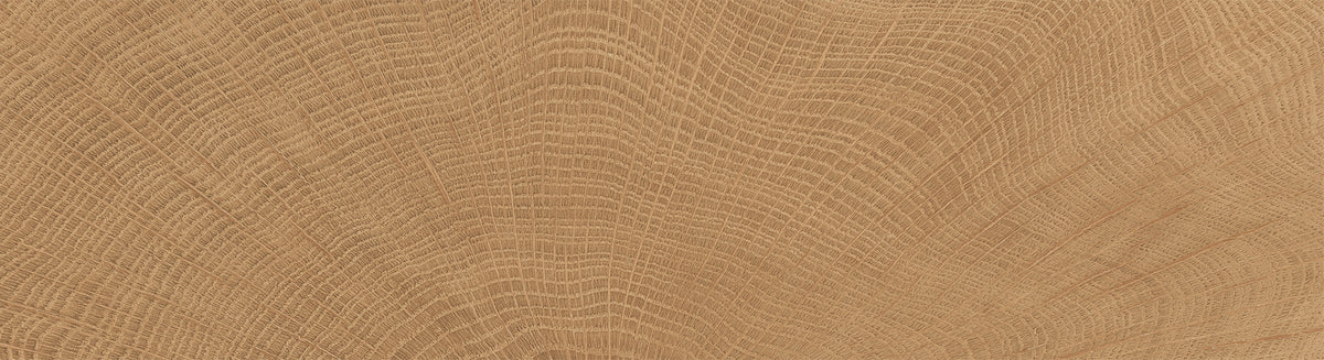 W-Circles Walnut porcelain field tile by Emil, naturale finish, 2 1/8"x11 13/16"x9.5-mm size. Premium Italian porcelain for floors and walls.