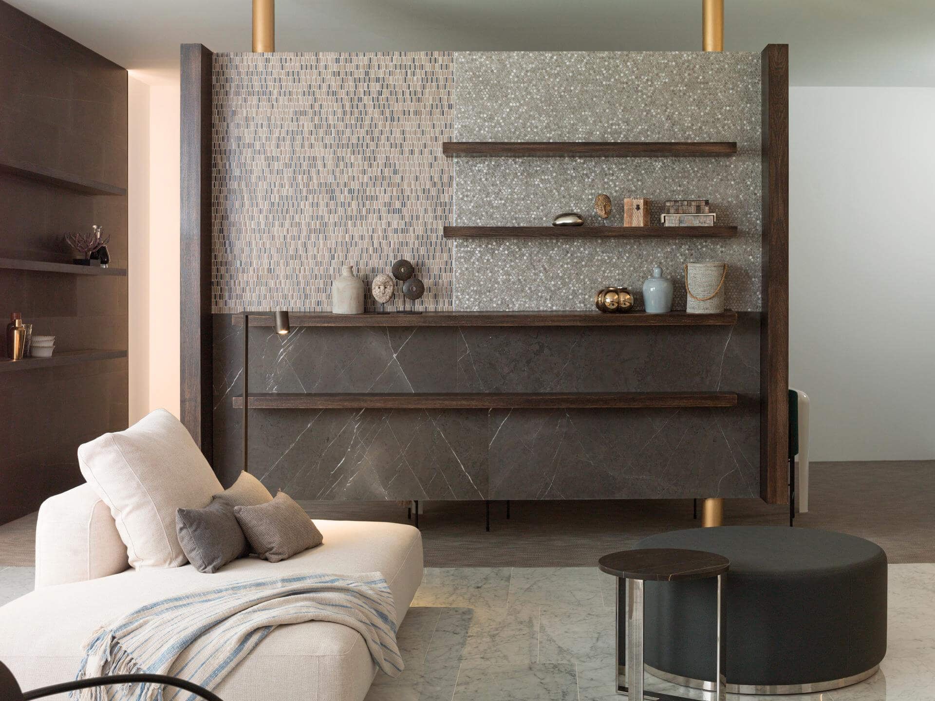 Gravity Metal Hexagon Mosaic (12x12x4-mm | gloss)