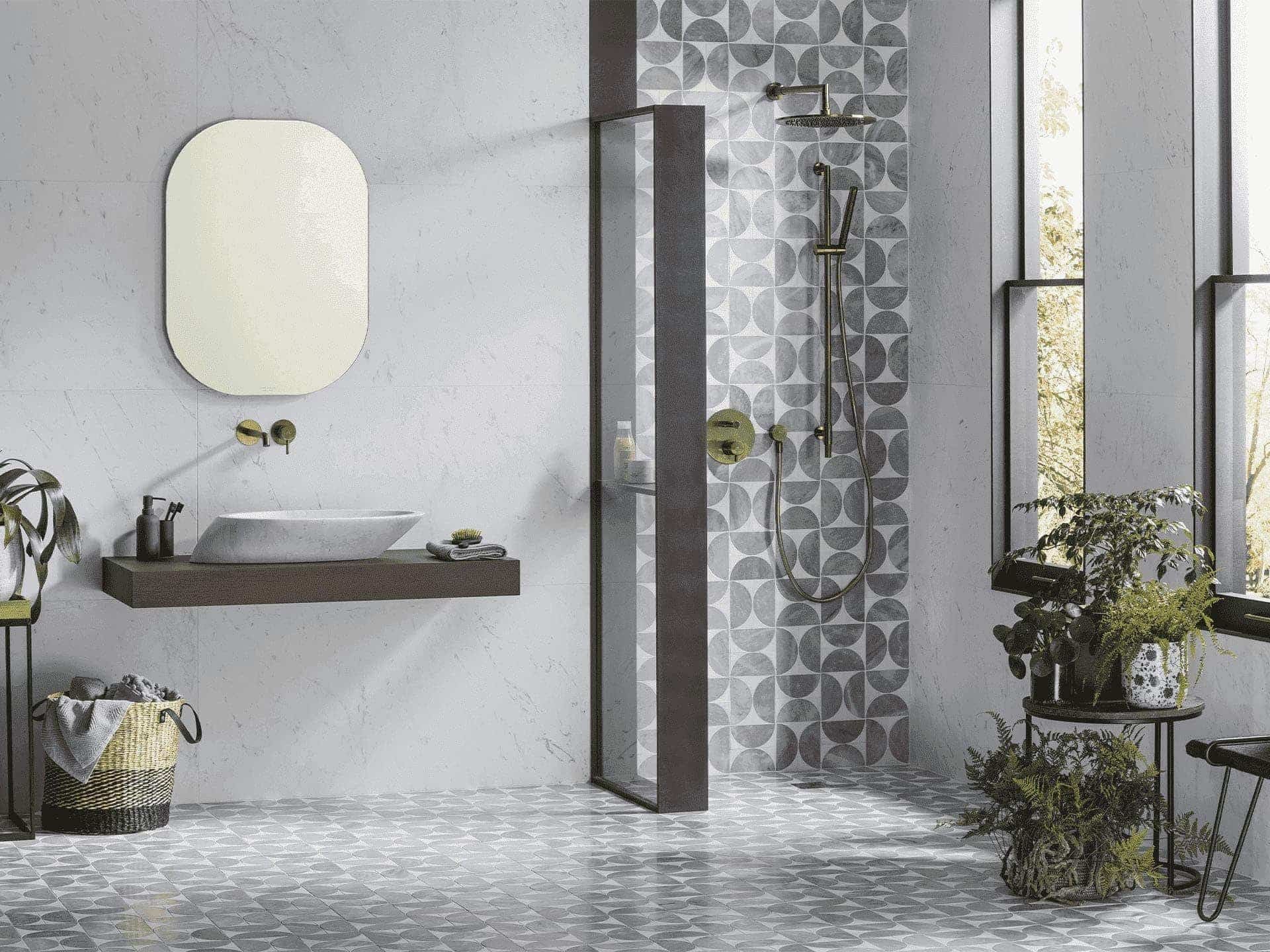 Figure Light Spiral Mosaic (12x12x10-mm | matt)