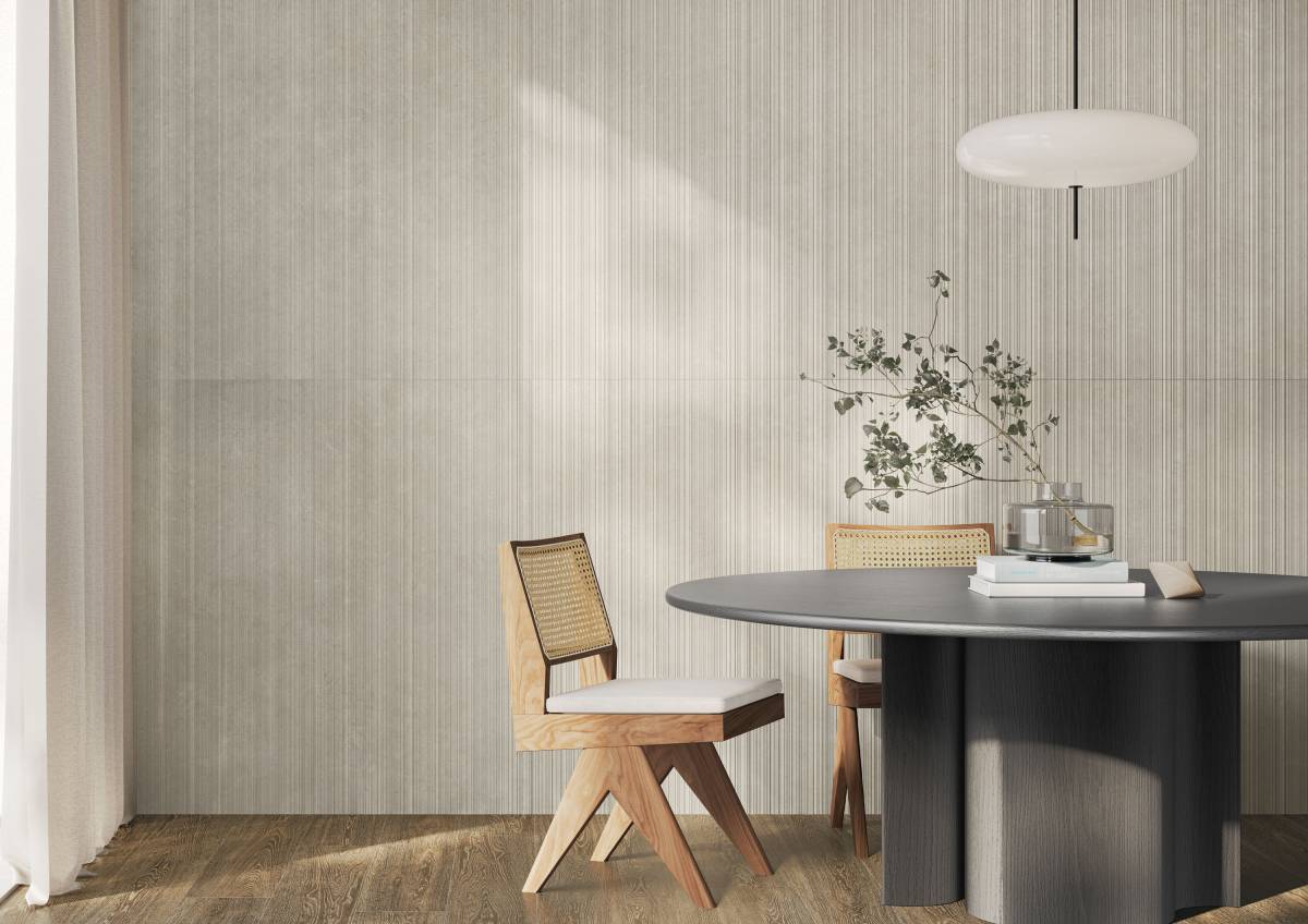 Veneer World Atelier Frame International White porcelain wall veneer, product image 2, 24"×48"×11/32" size. Premium porcelain for floors and walls.