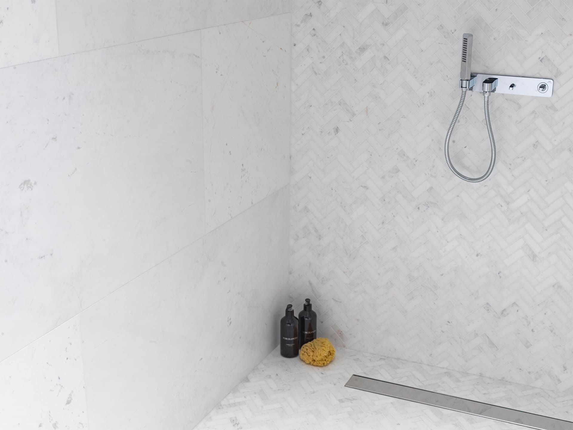 Lines Persian White Cambric Mosaic (10x13 | polished)