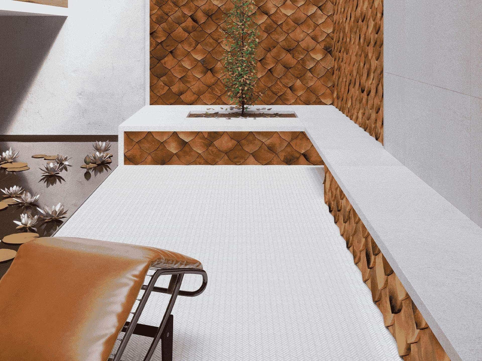 Paradise Blanco Arrow Mosaic (11x11x8-mm | matt)