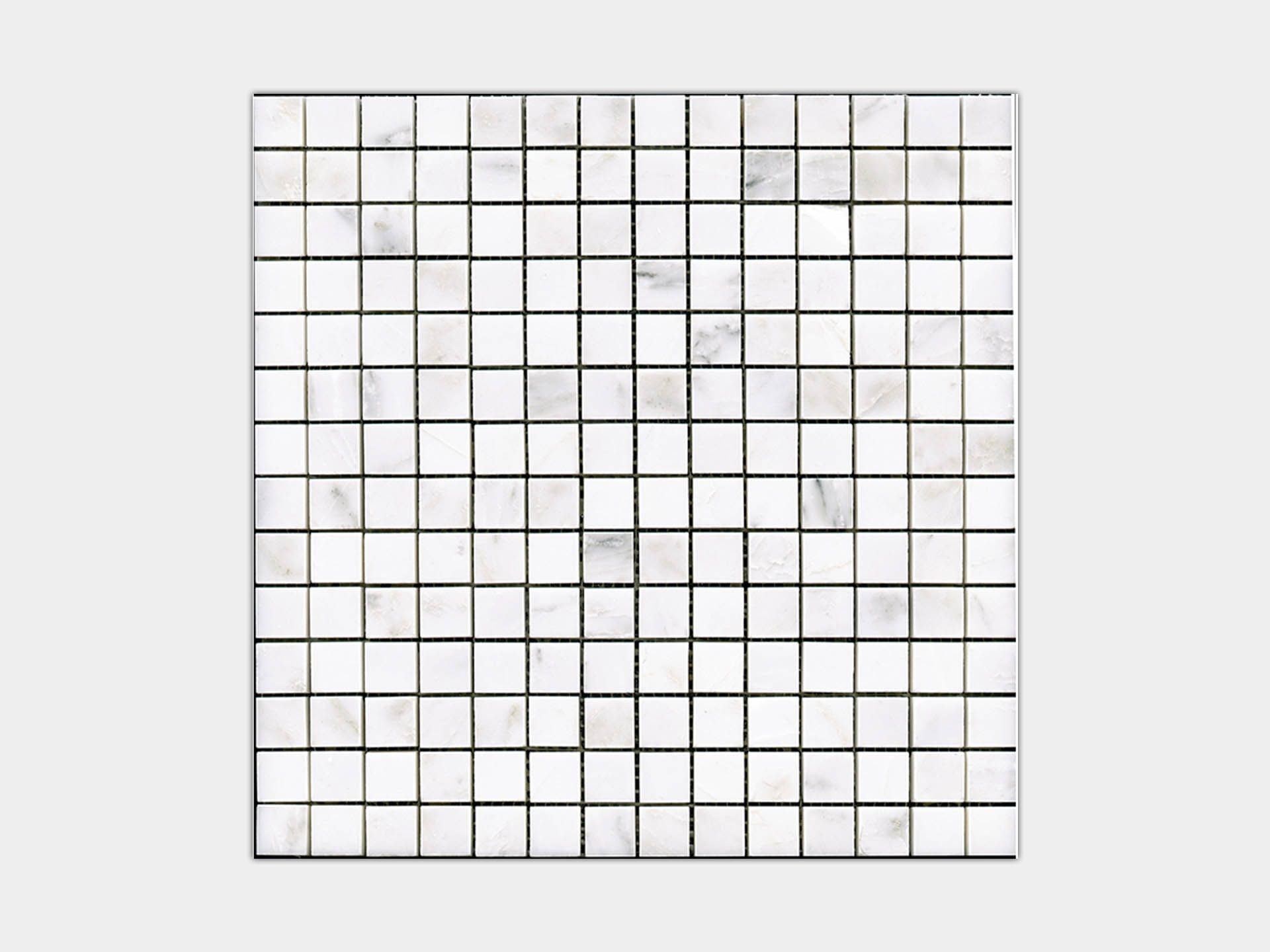 Victorian Marmara Blanco Straight Stack Mosaic (11x11x10-mm | polished)