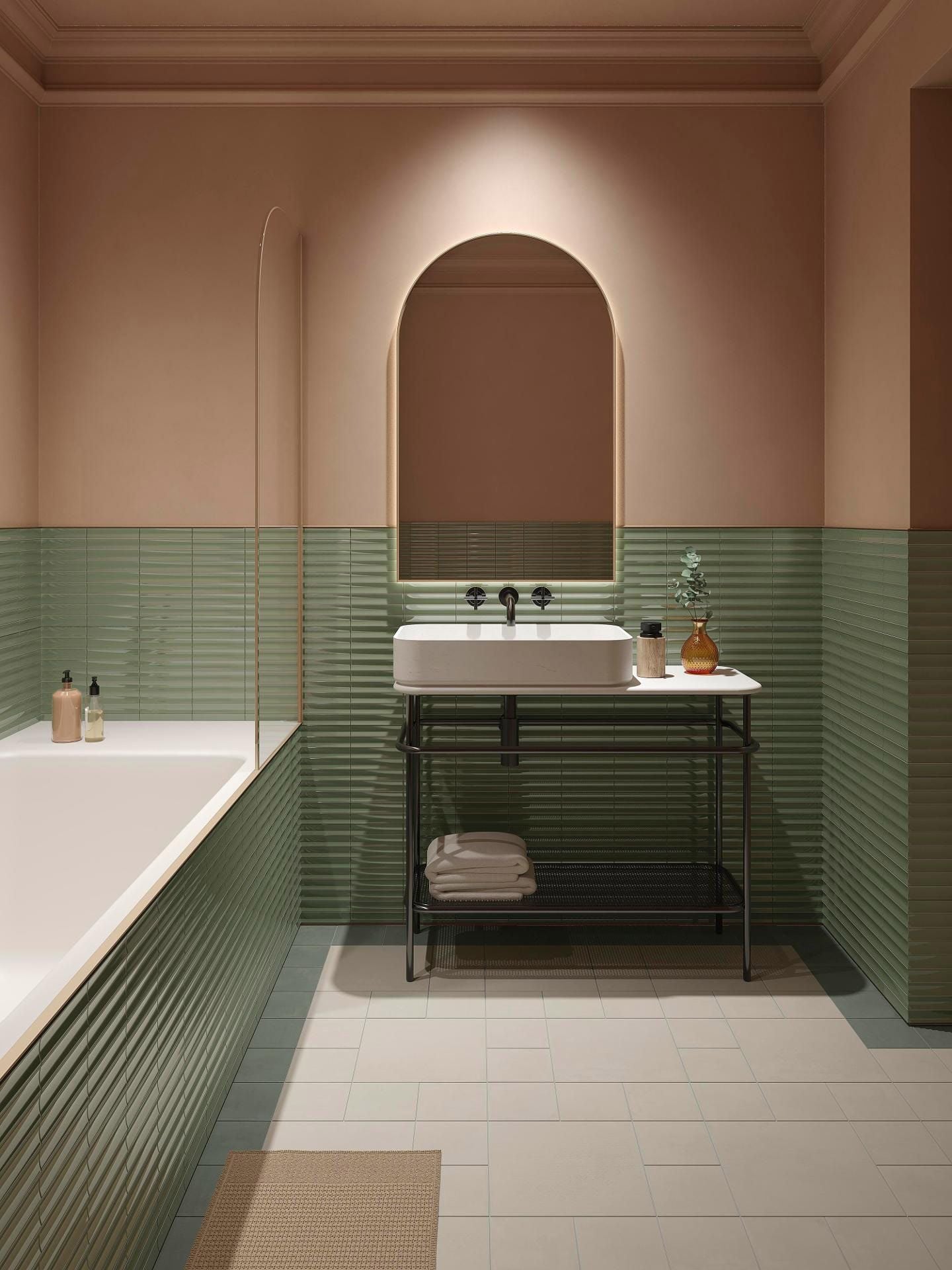 Blinds Jade Wall Tile (6x12x11.5-mm | gloss)