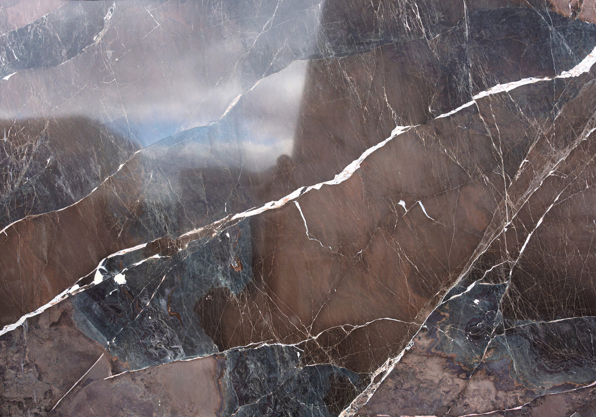Granite Slabs Copper Dune granite slabs, top-down product view. Premium granite for floors and walls.
