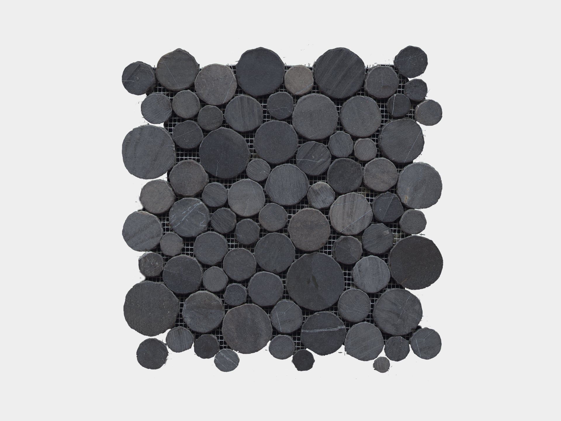 Paradise Negro Round Mosaic (12x12x10-mm | matt)