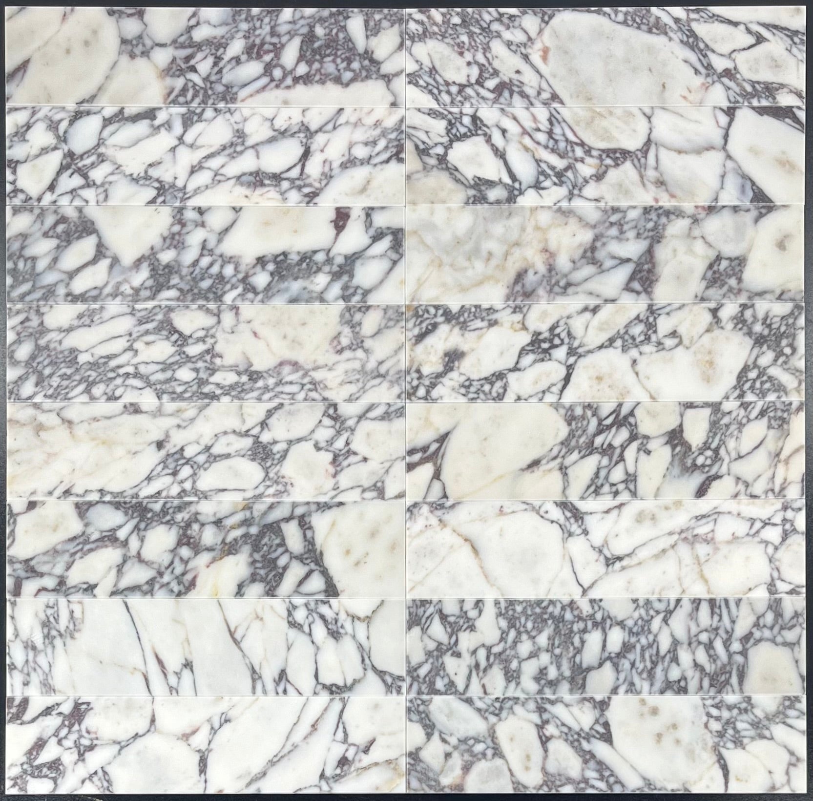 BIANCO VIOLETTA: Marble Field Tile (3"x12"x3/8" | honed)