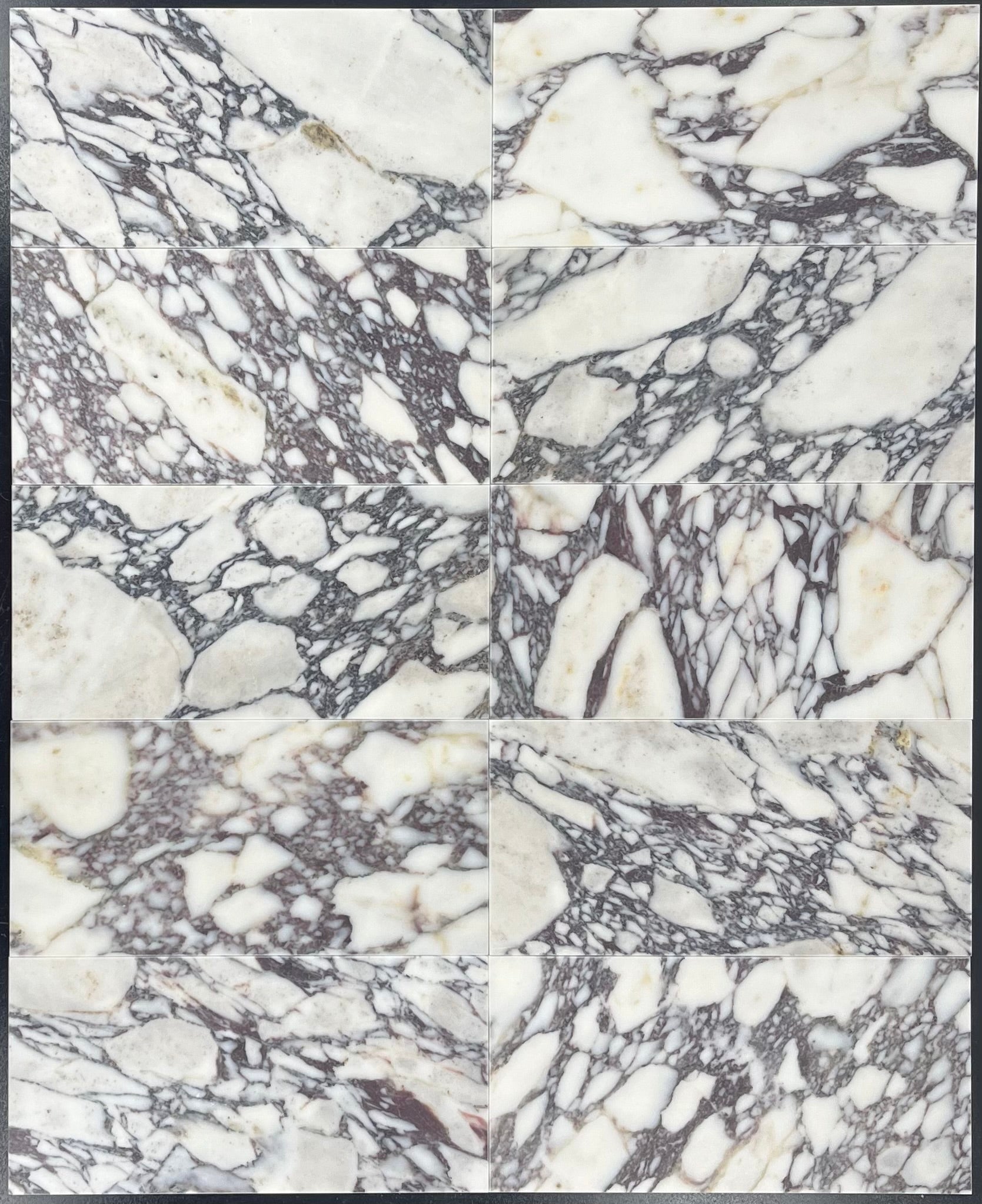 BIANCO VIOLETTA: Marble Field Tile (6"x12"x3/8" | honed)