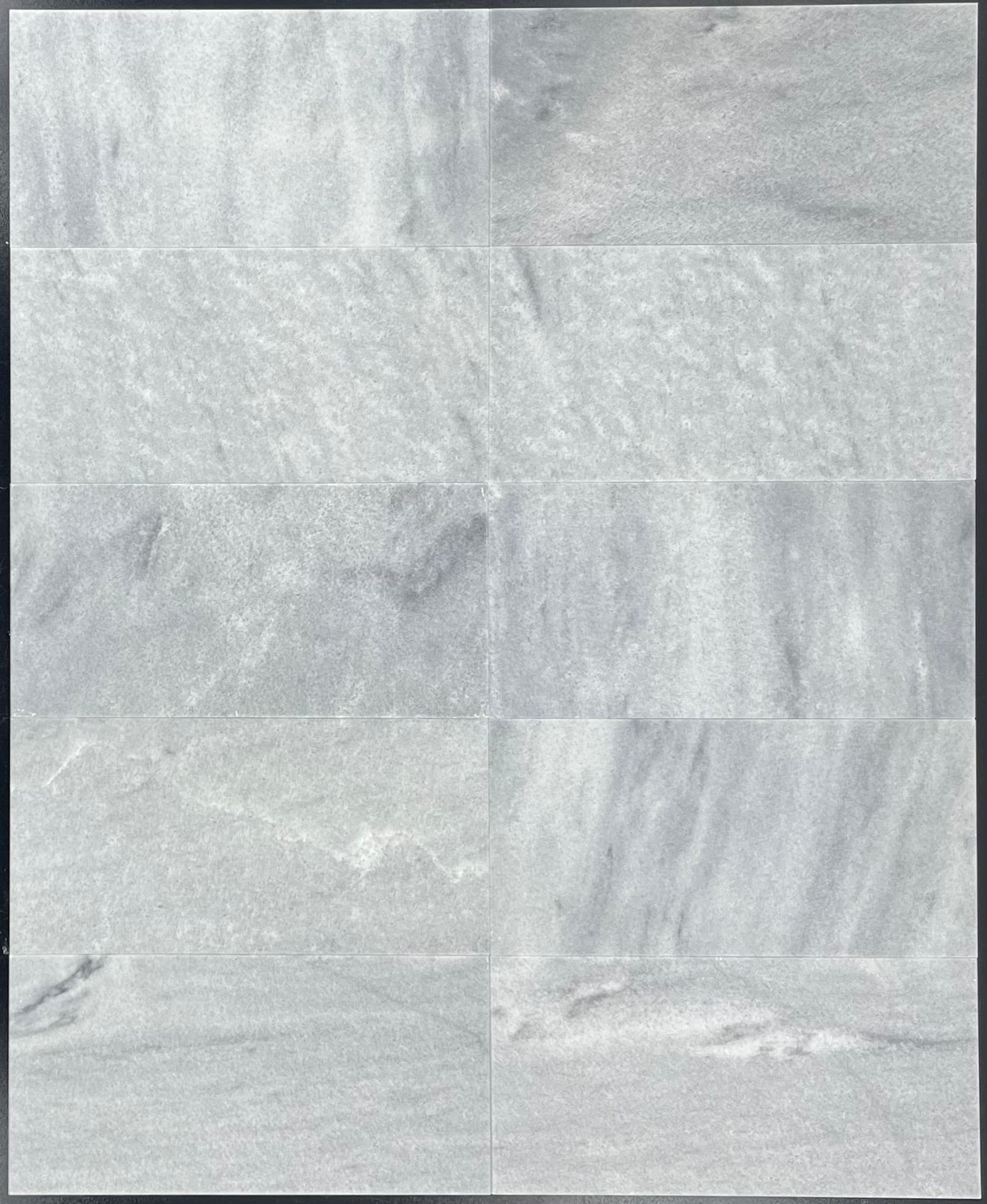 BLUE MIST: Marble Field Tile (6"x12"x3/8" | honed)