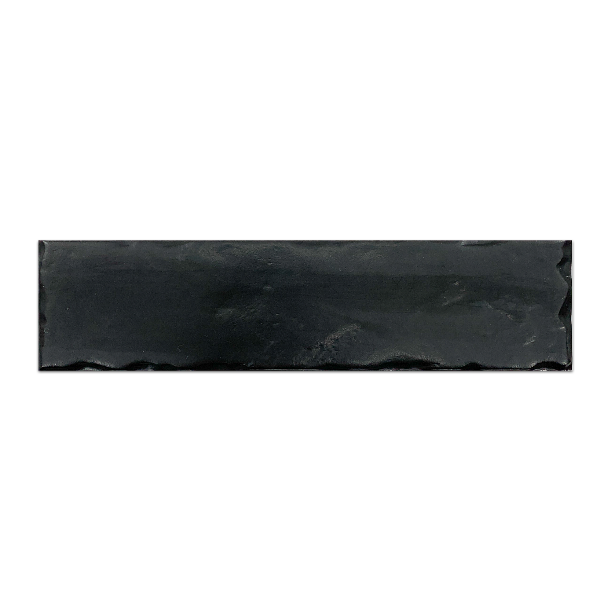Elon Boston Brick Night Glossy Porcelain Rectangle Field Tile 2.5x10" from Surface Group International.
