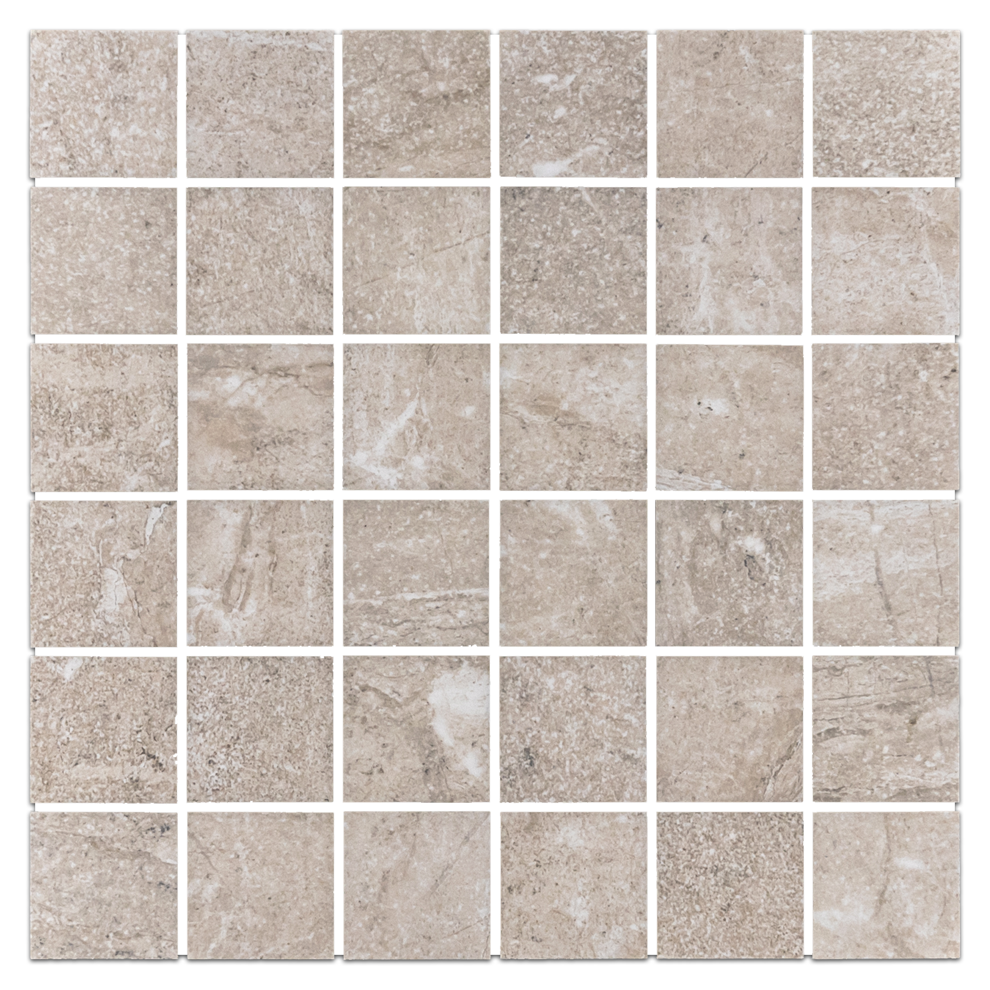 Elon Ecostone Malabar Porcelain 2x2 Straight Stack Field Mosaic 12x12x9mm Natural SP124 Surface Group International Product