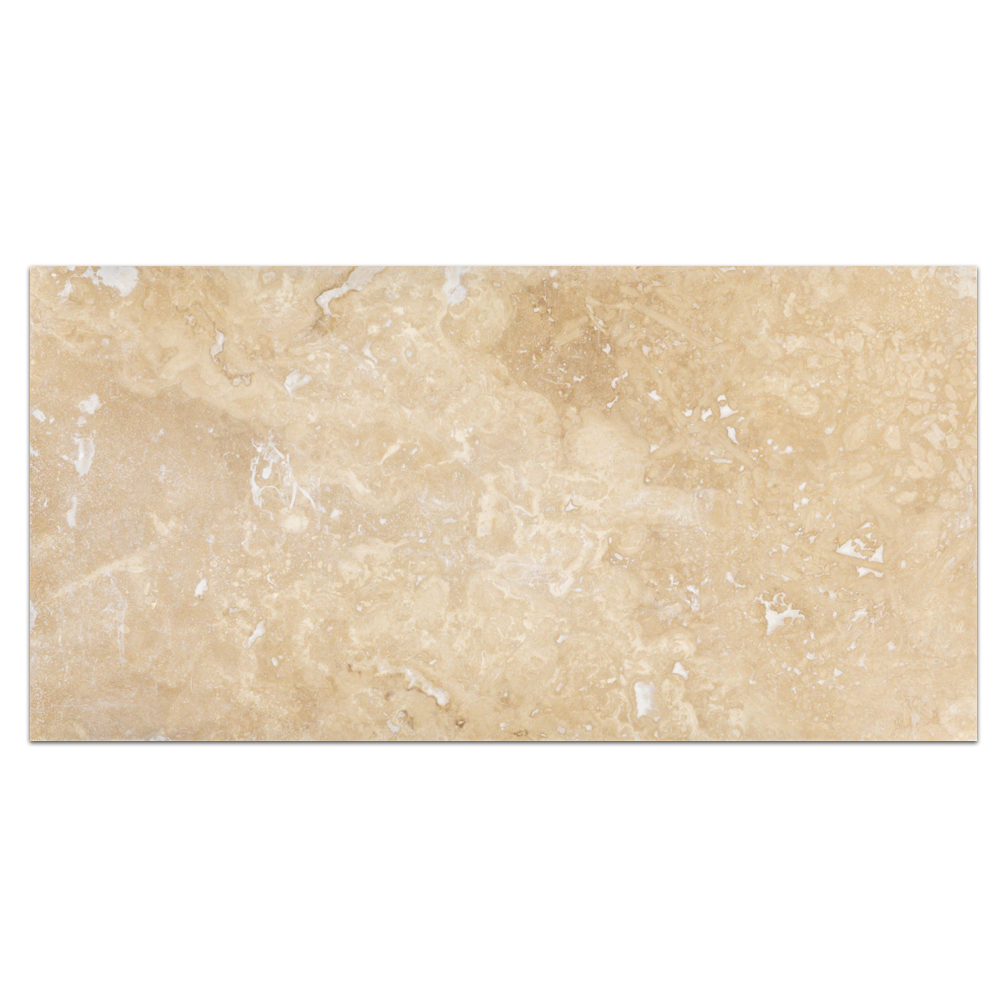 Elon Light Ivory Cross Cut Travertine Rectangle Field Tile 12x24 Honed - Surface Group International