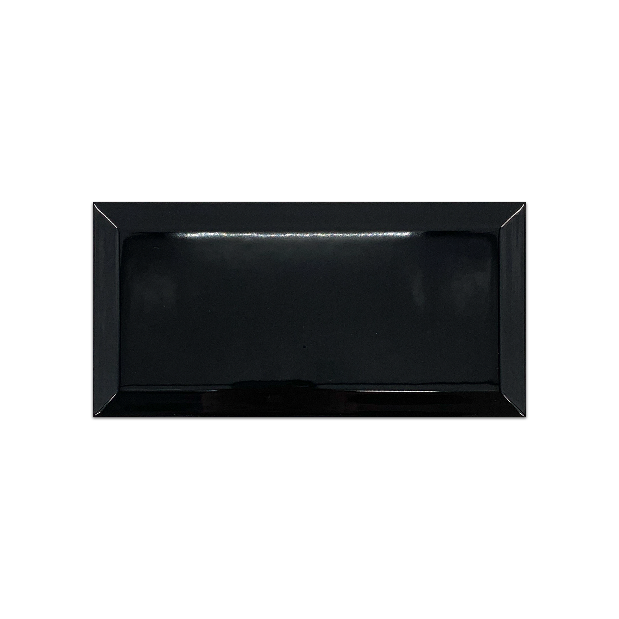 Elon Metropolitan Piccadilly Black Porcelain Rectangle Wall Tile 4x8x0.375 Glossy CS106 Surface Group International Product