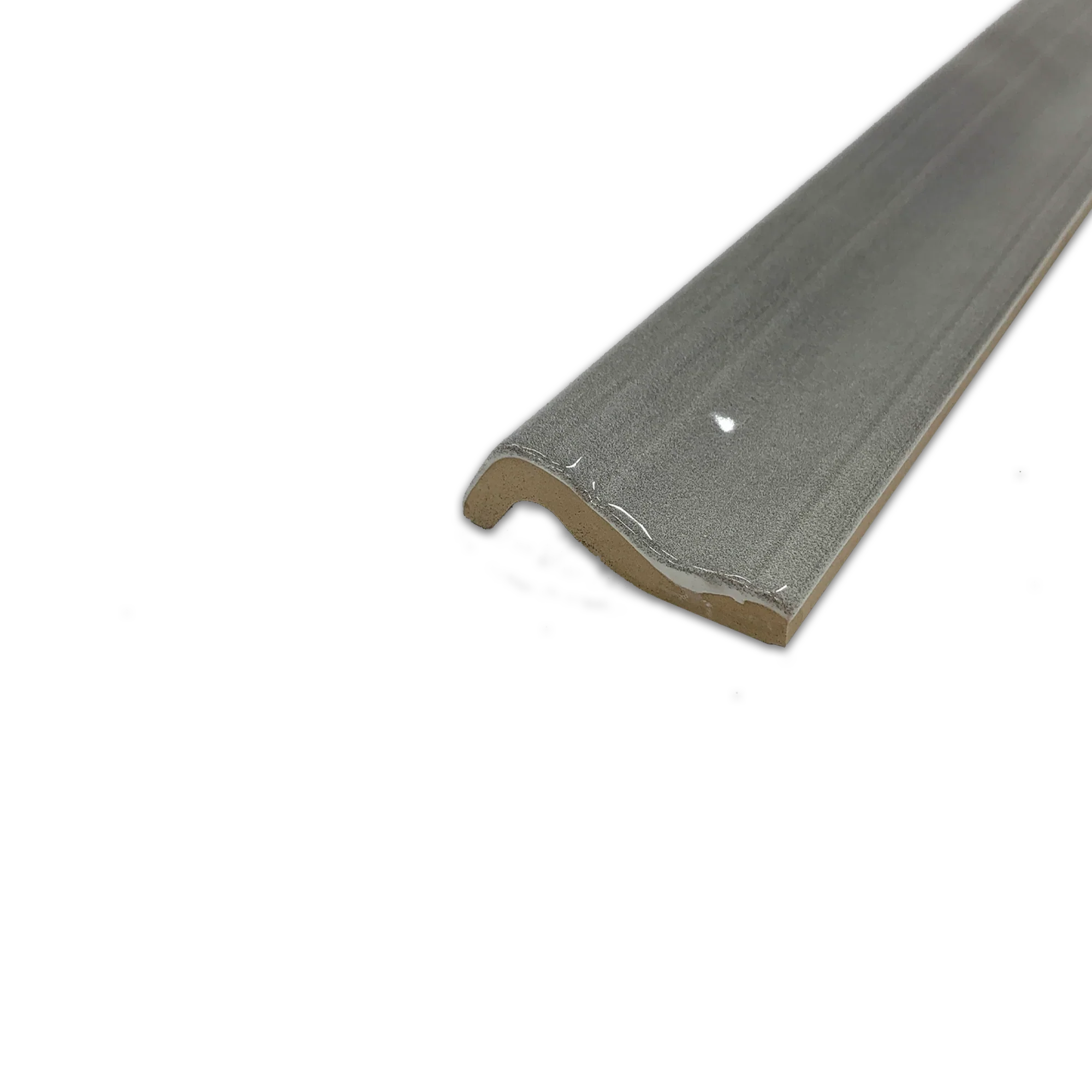 Elon Opal Gray Ceramic Chairrail 2x12 Glossy CT132 - Surface Group International Tile Store