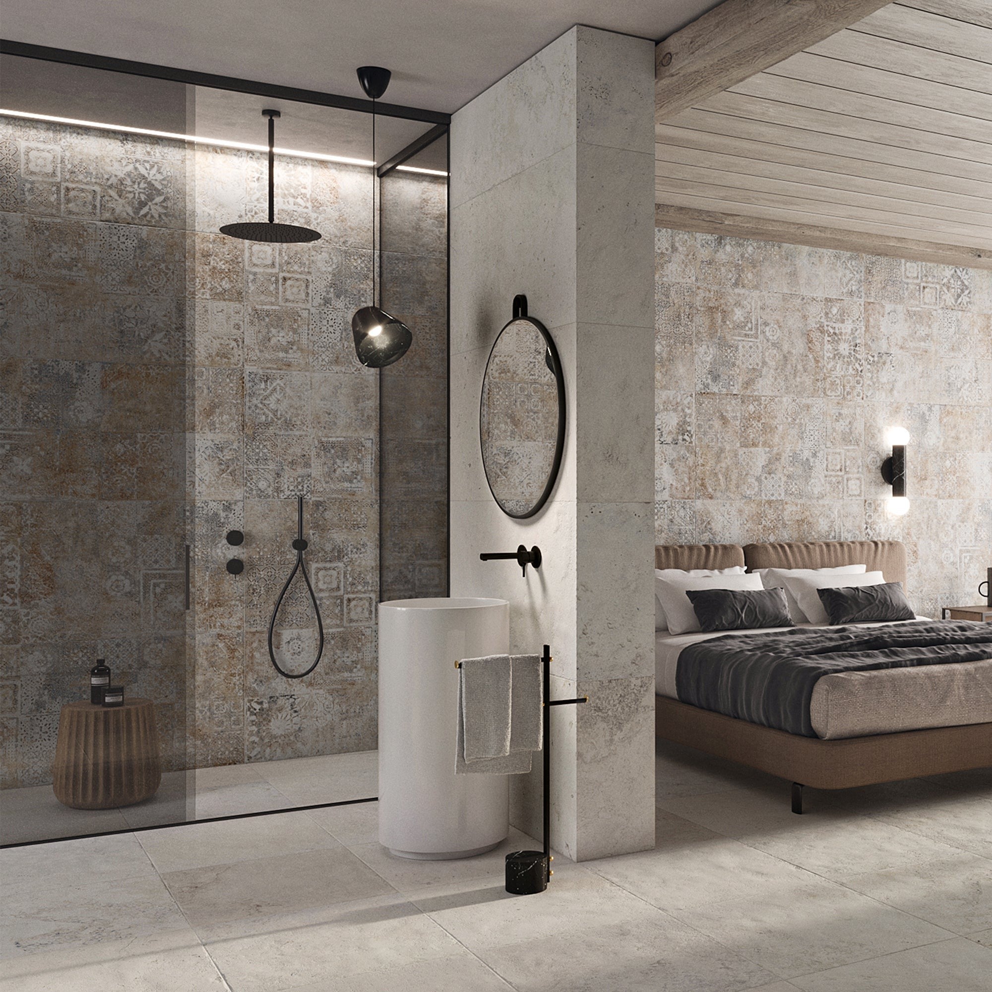 Elon Tile Bali tile in a room setting — available at Surface Group