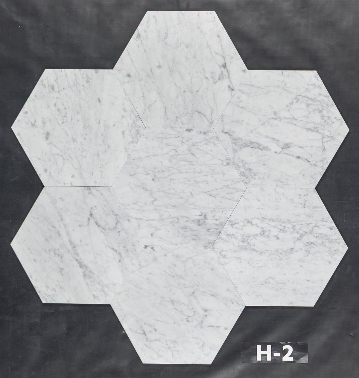 Elon Tile Bianco Carrara Field Tile tile pattern swatch — available at Surface Group