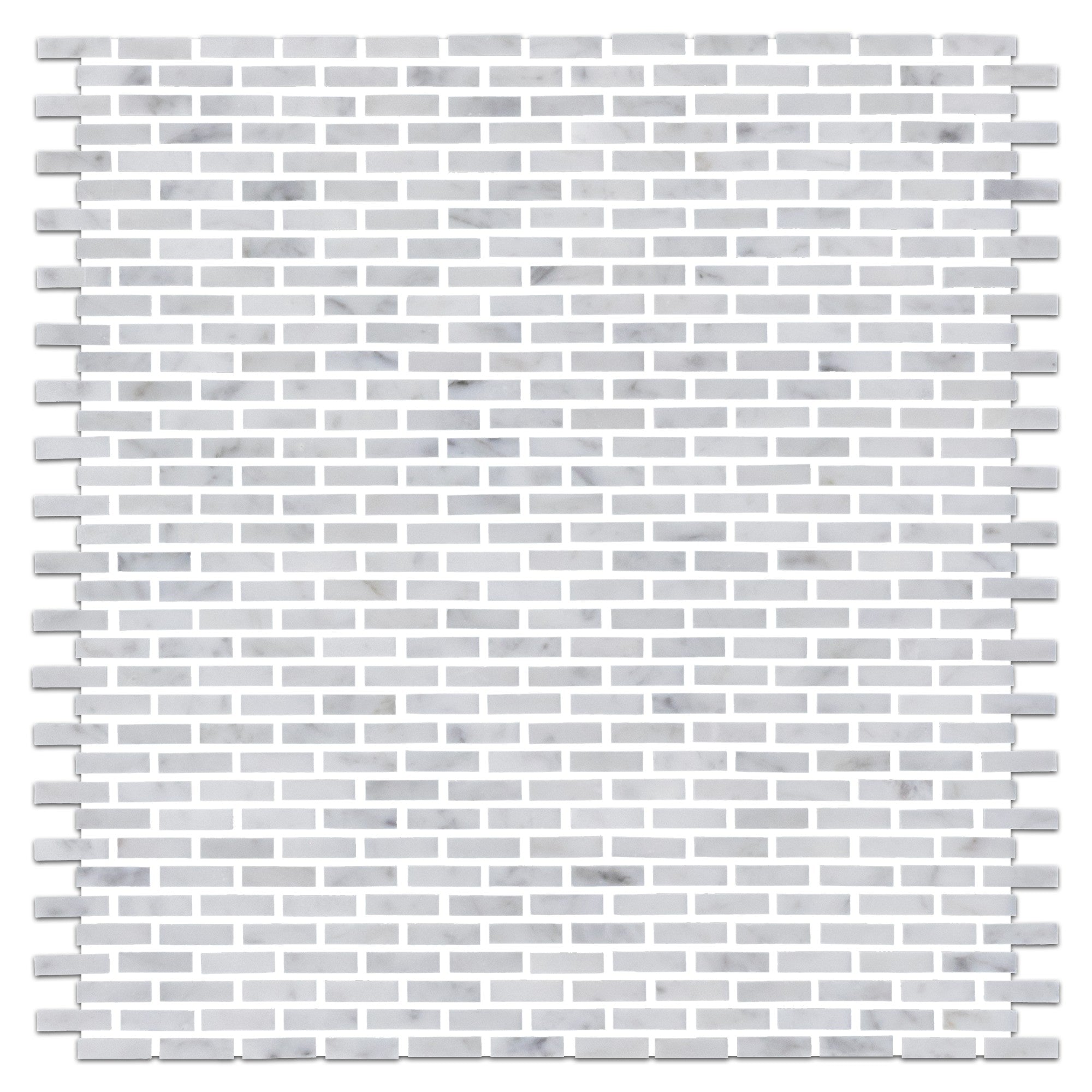 Elon Tile Bianco Carrara Mosaic tile pattern swatch — available at Surface Group