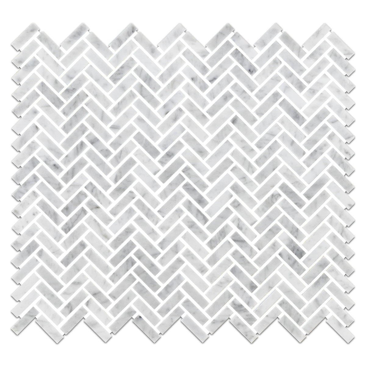 Elon Tile Bianco Carrara Mosaic tile — available at Surface Group
