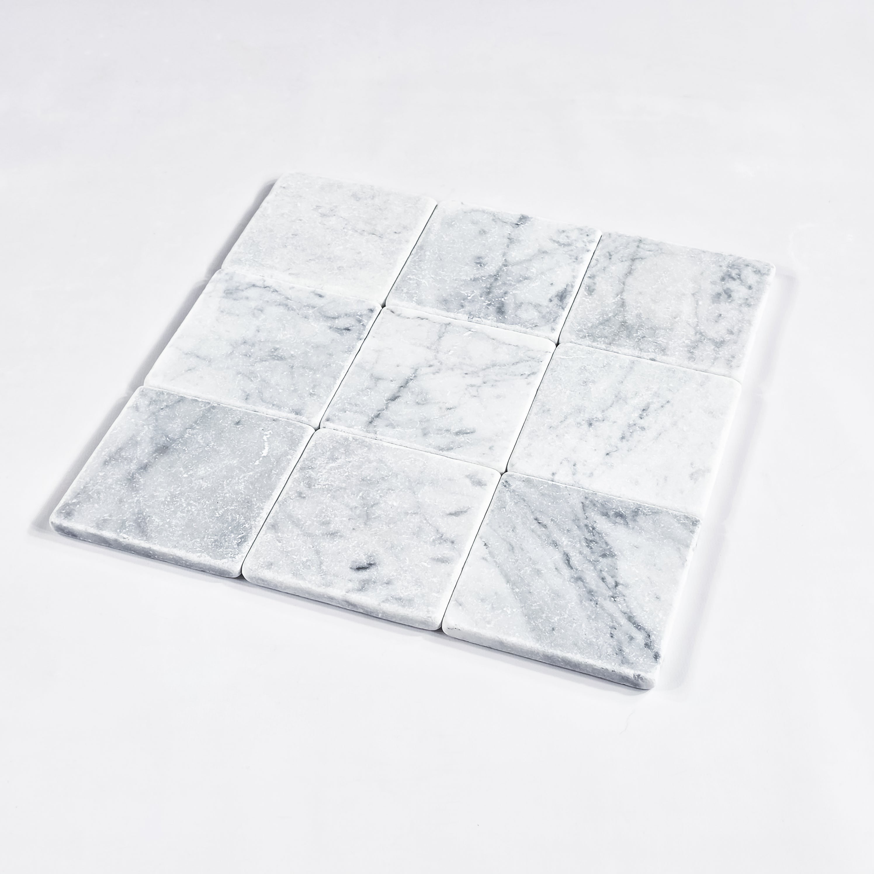 Elon Tile Bianco Carrara Field Tile tile arrangement — available at Surface Group