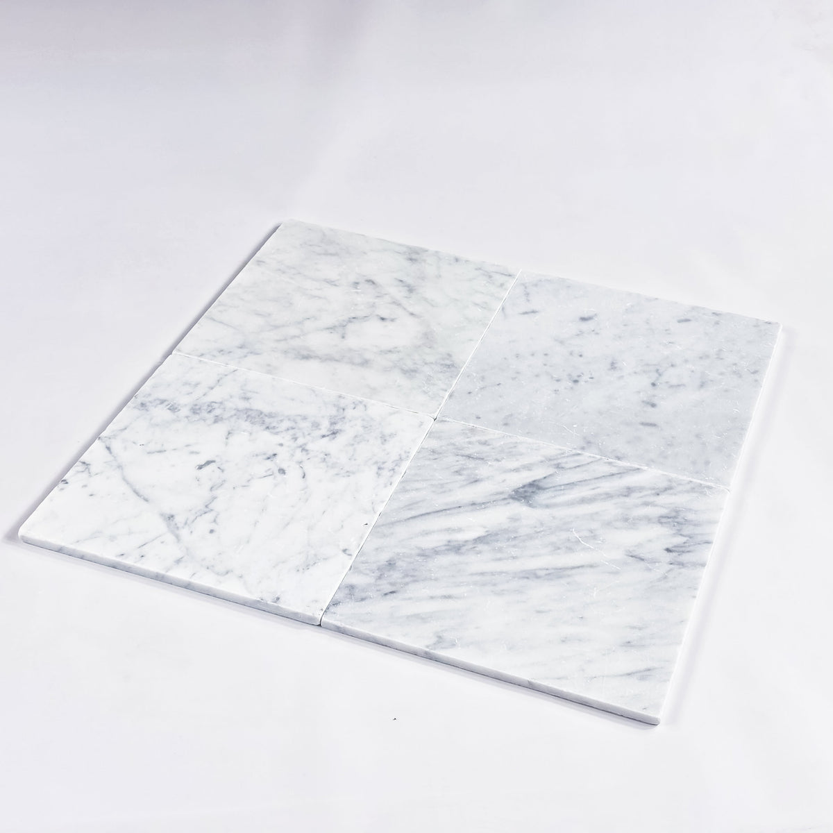 Elon Tile Bianco Carrara Field Tile tile arrangement — available at Surface Group