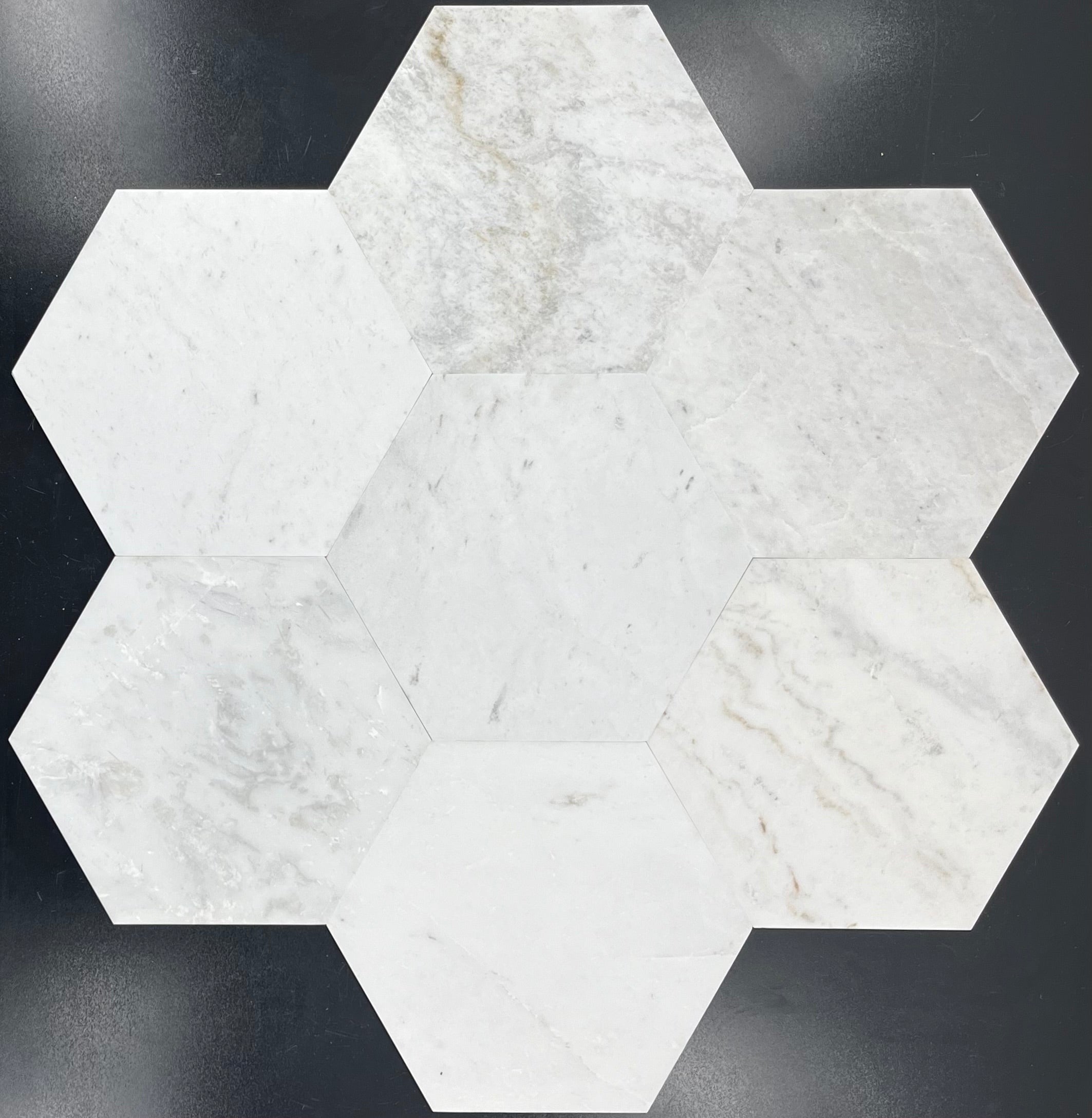 Elon Tile Bianco Oro Field Tile tile pattern swatch — available at Surface Group