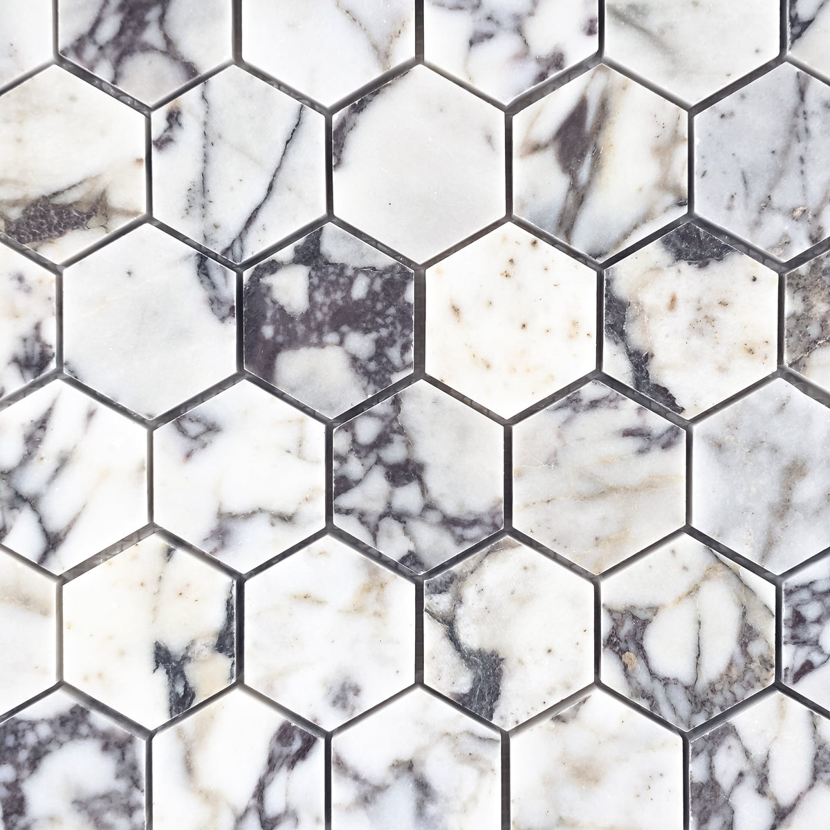 Elon Tile Hexagon tile pattern swatch — available at Surface Group