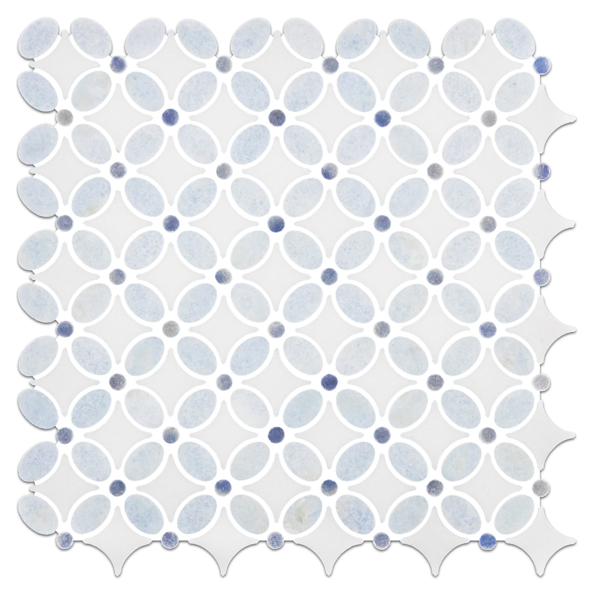 Elon Tile Blue Celeste Mosaic tile — available at Surface Group