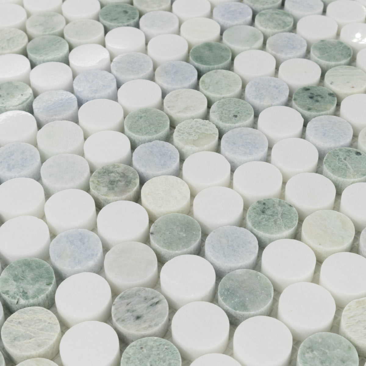 Elon Tile Rounds tile arrangement β available at Surface Group