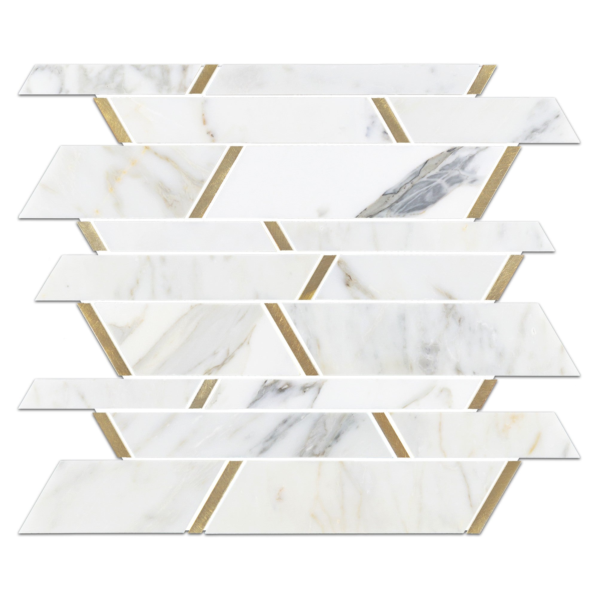 Elon Tile Calacatta Gold Mosaic tile — available at Surface Group