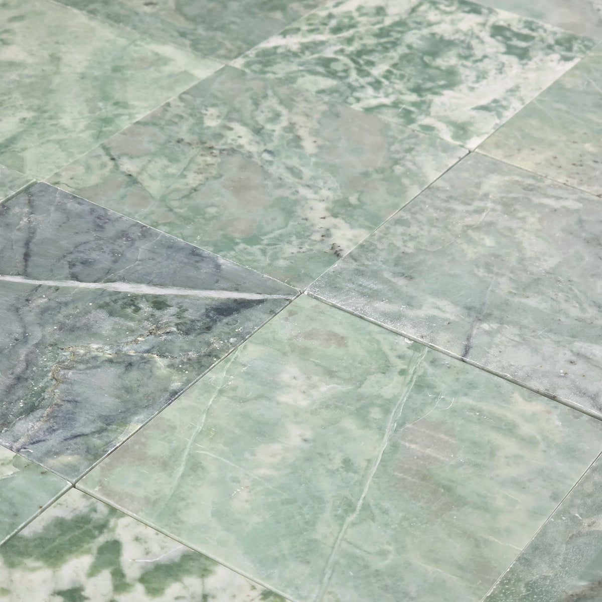 Elon Tile Emerald Green Field Tile tile arrangement — available at Surface Group