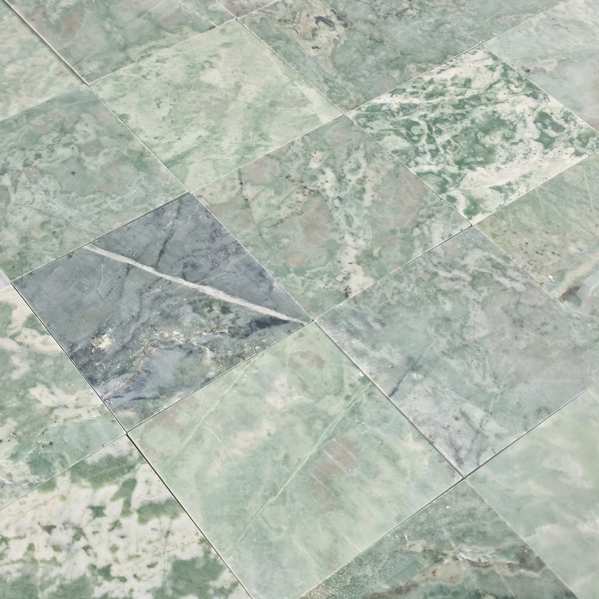 Elon Tile Emerald Green Field Tile tile arrangement — available at Surface Group