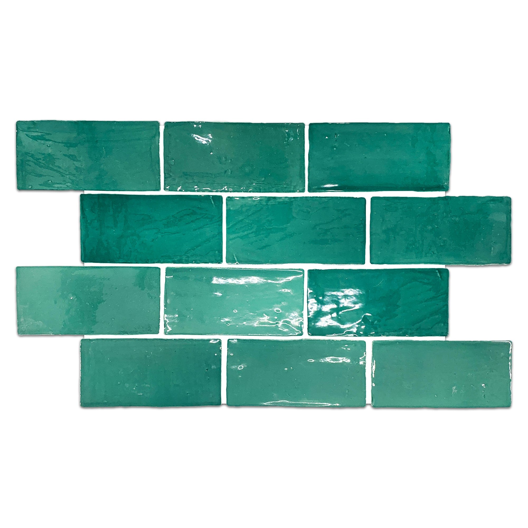 Elon Tile Hampton Green tile pattern swatch — available at Surface Group
