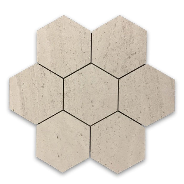 Elon Tile Hexagon tile pattern swatch — available at Surface Group