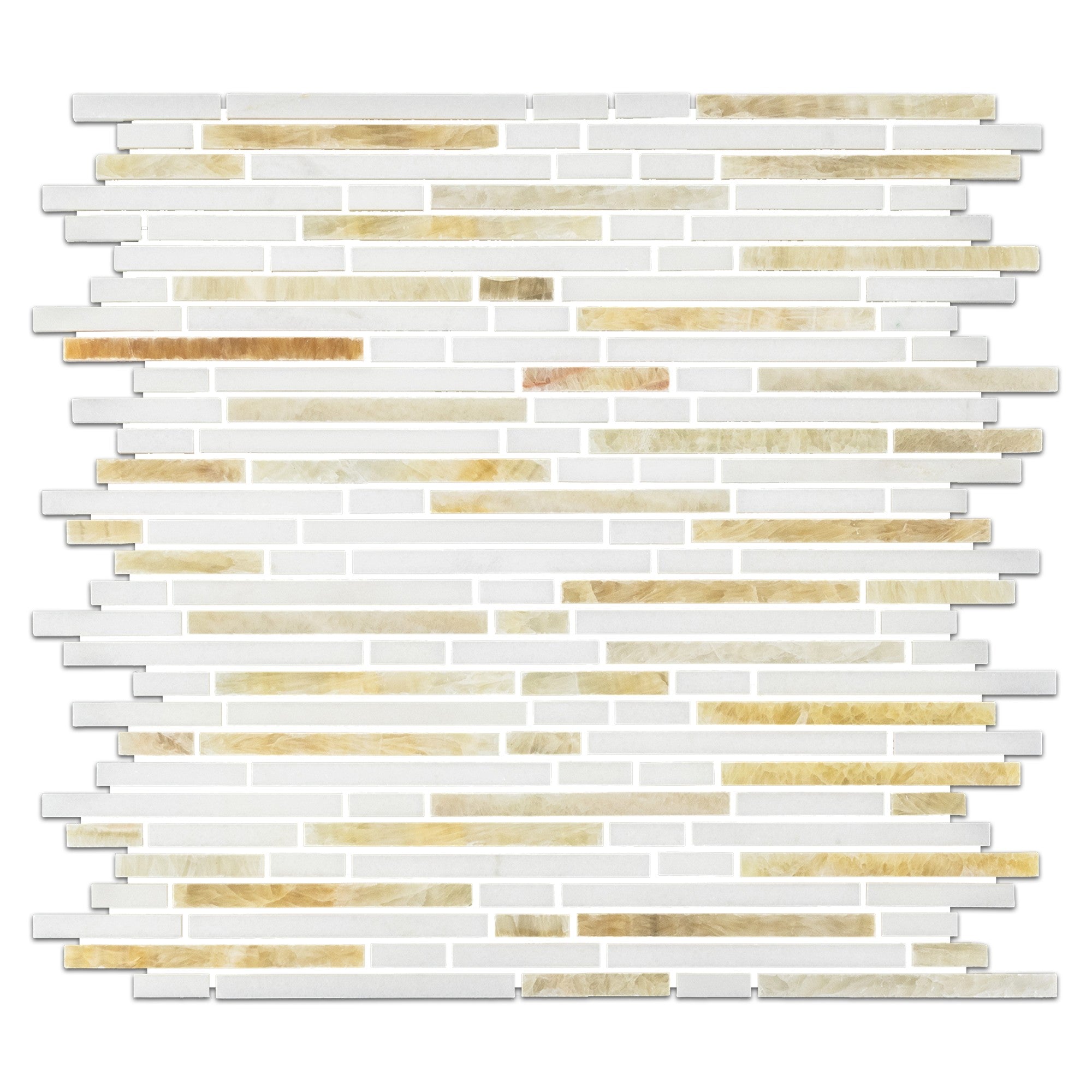 Elon Tile Honey Onyx Mosaic tile — available at Surface Group