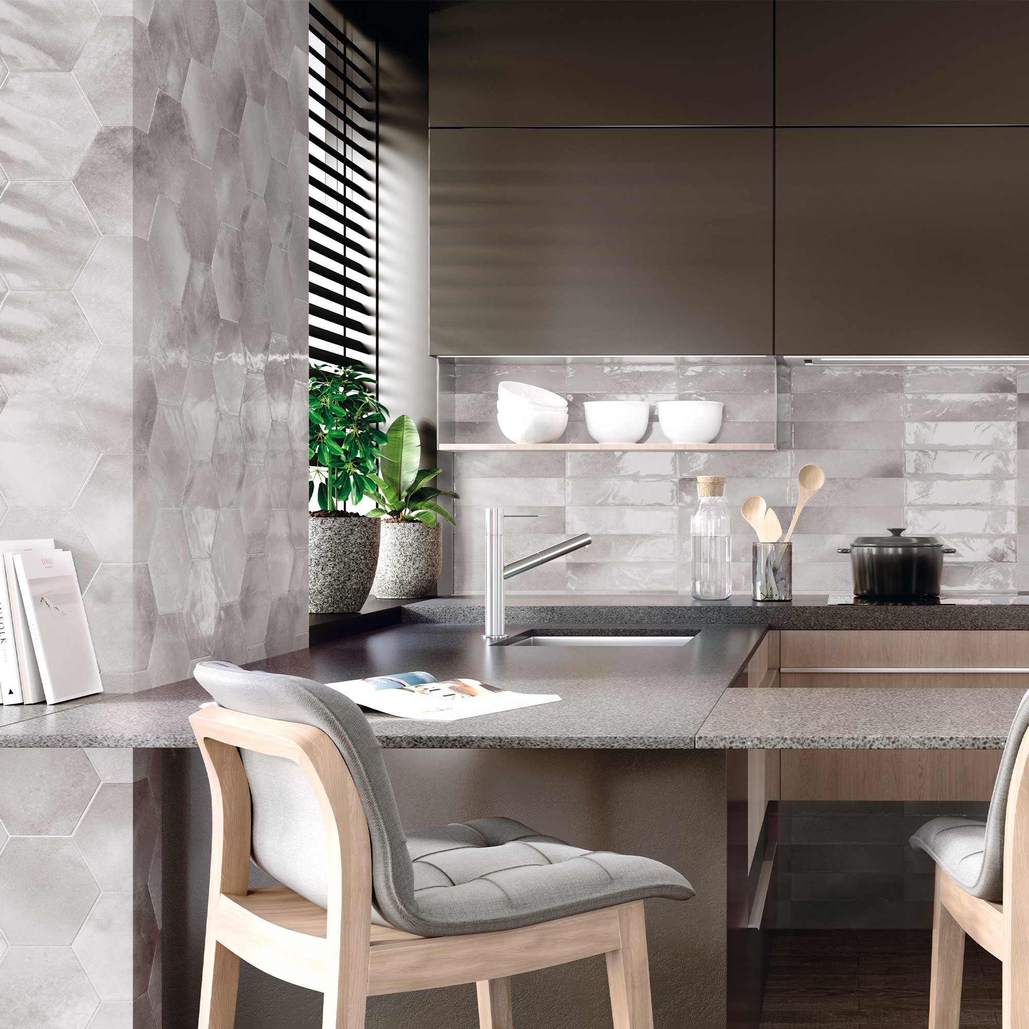 Elon Tile Moon tile in a room setting β available at Surface Group