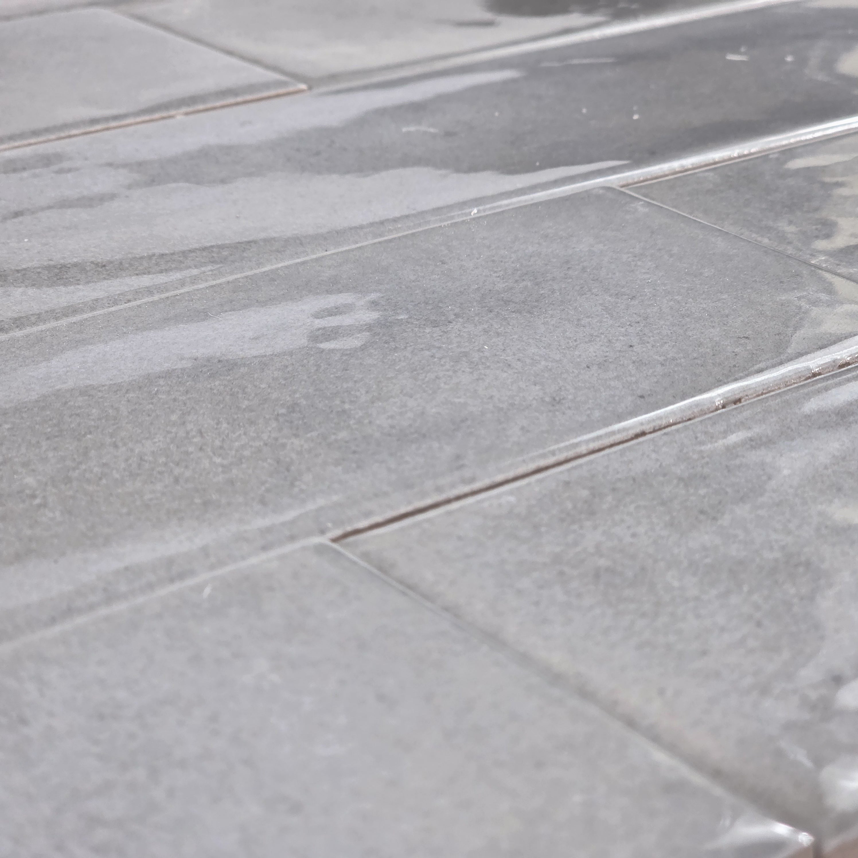 Elon Tile Opal Gray tile arrangement — available at Surface Group