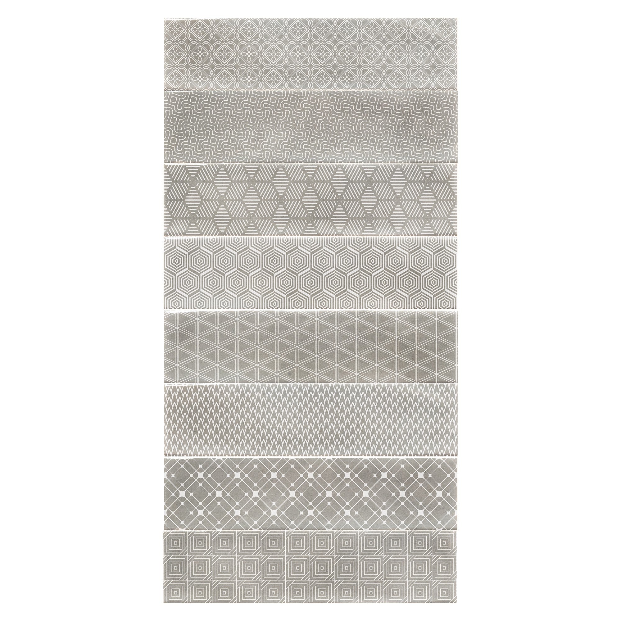 Elon Tile Opal Gray tile pattern swatch — available at Surface Group