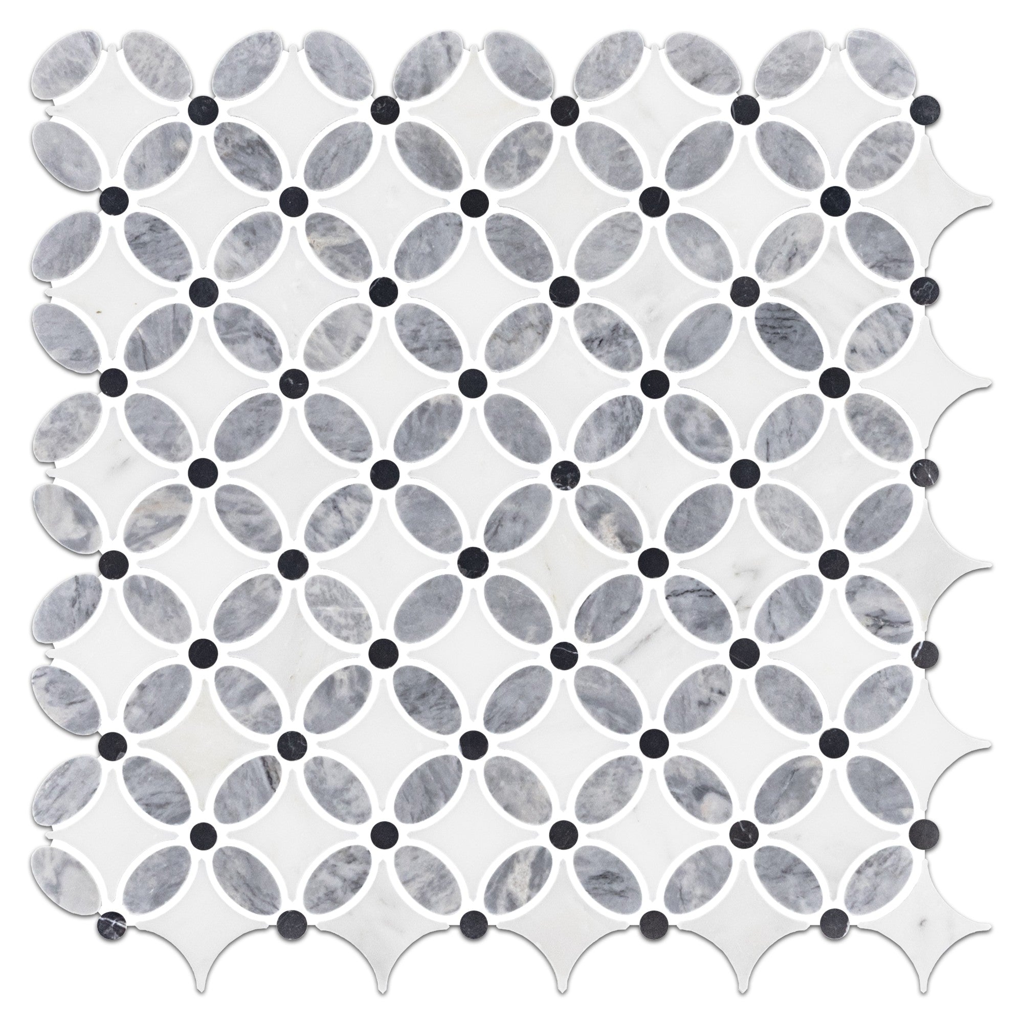 Elon Tile Pacific Gray Mosaic tile — available at Surface Group