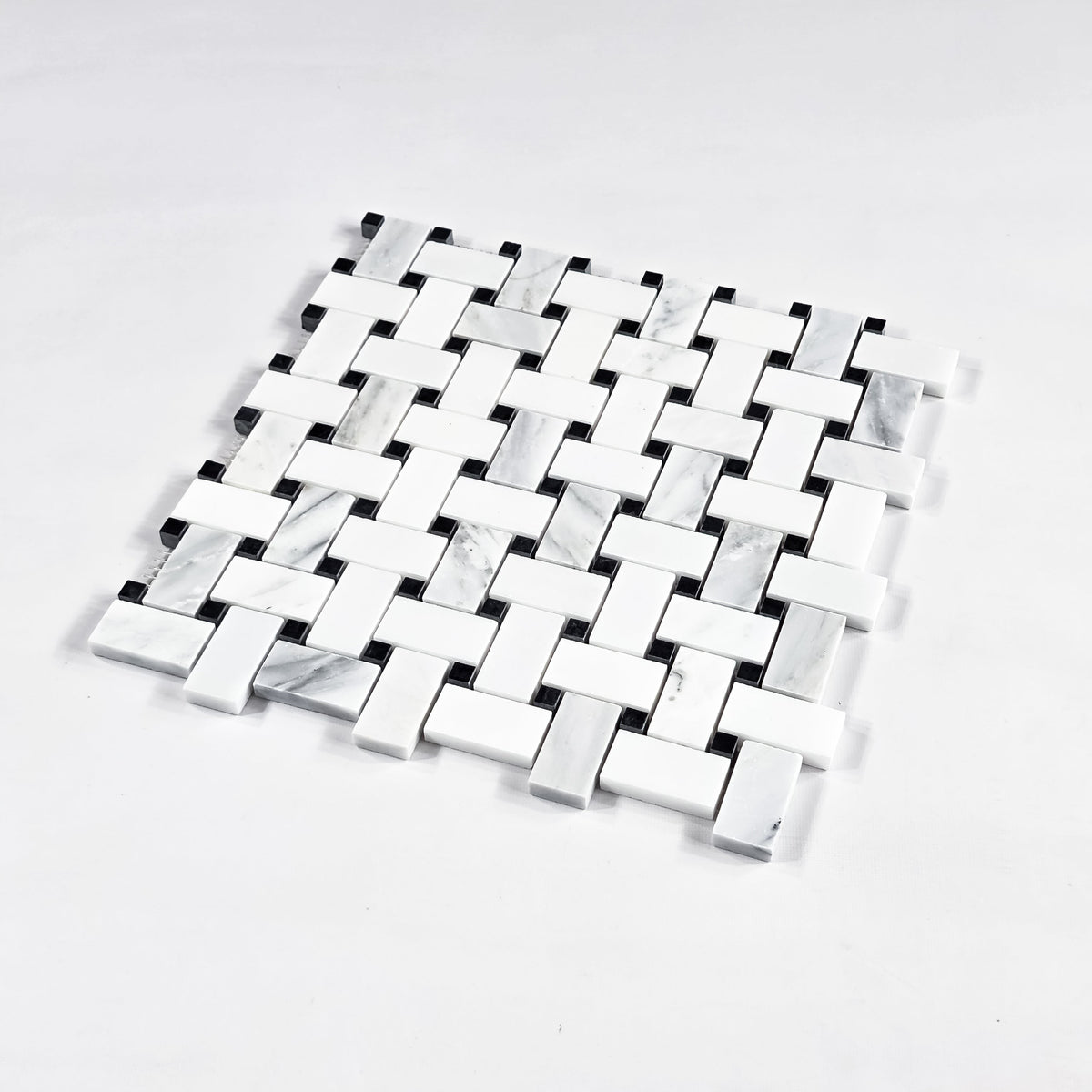 Elon Tile Basketweave tile close-up view β available at Surface Group