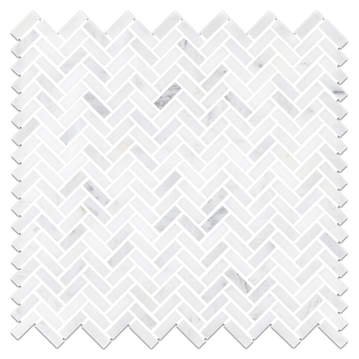 Elon Tile Pearl White Mosaic tile — available at Surface Group