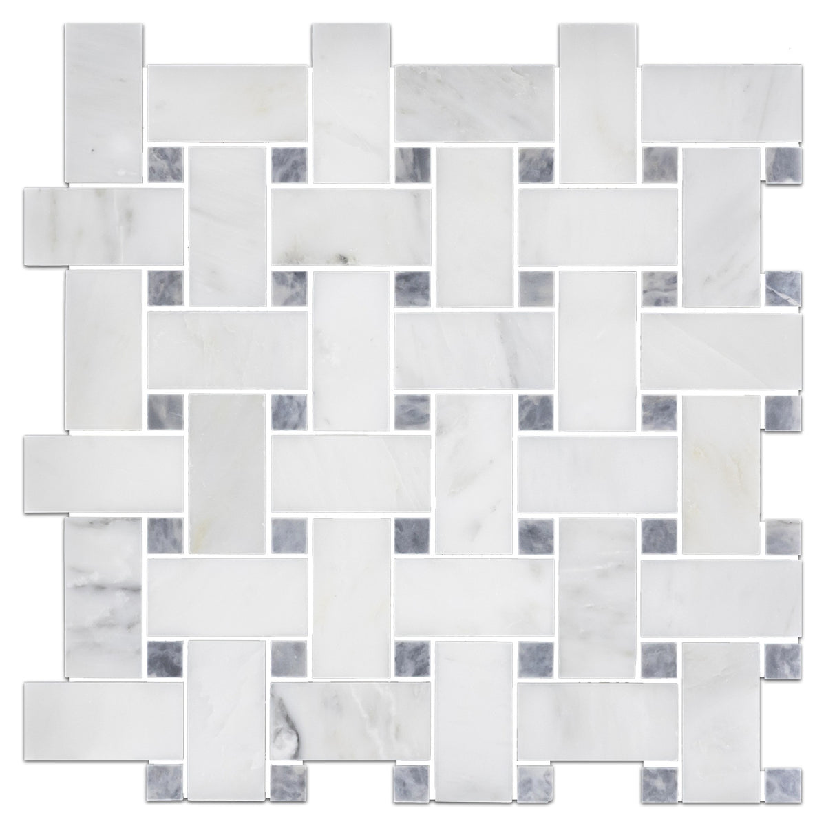 Elon Tile Pearl White Mosaic tile — available at Surface Group